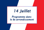 Le 14 juillet 2024 dans le 8e arrondissement : Défilé militaire et aérien